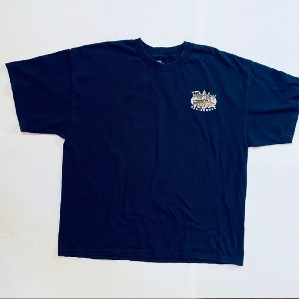 Ink Inc Woody Car San Diego Beach Surf California Blue T-Shirt Size XXL - Picture 4 of 14